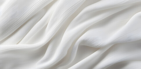 Obraz premium Close up of white fabric texture background