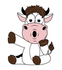 Cute Cow Cartoon