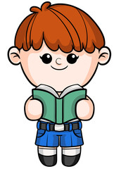 Illustration of Cartoon student Dream Career and Inspiration for toddler