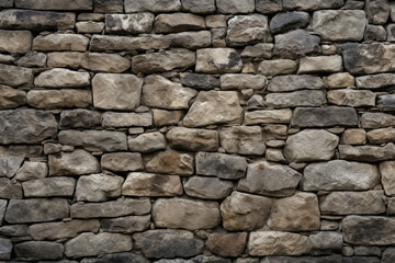 Obraz premium Processed collage of old medieval stone wall texture in daylight. Background for banner