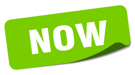 now sticker. now label