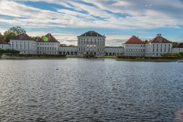 Fototapeta premium houses on the river bank