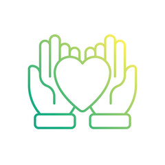 Obraz premium Charity vector icon