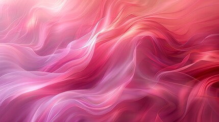Obraz premium Delicate wisps of pink intertwine with deeper shades of red, creating a dynamic and visually engaging abstract composition. Abstract Backgrounds Illustration, Minimalism,