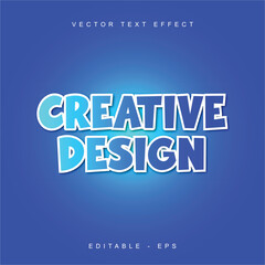 text effect 3d gradient vector design eps