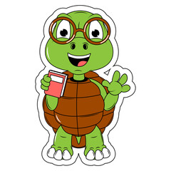 cute turtle animal cartoon