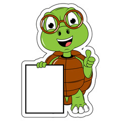 cute turtle animal cartoon
