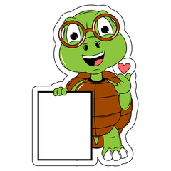 cute turtle animal cartoon