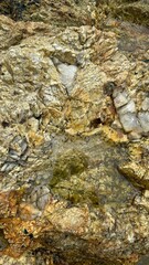 water flowing over rocks