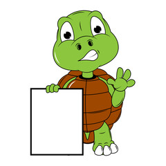 Cute turtle cartoon