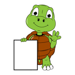Cute turtle cartoon