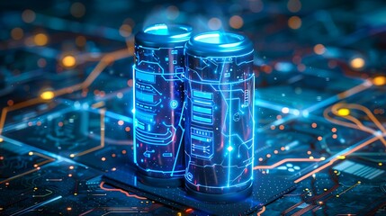 Technical image of the battery industry