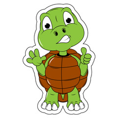 Cute turtle cartoon