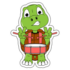 Cute turtle cartoon