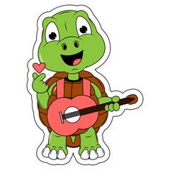Cute turtle cartoon
