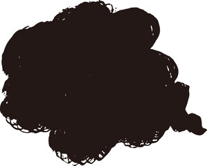 もやもや吹き出しセット04