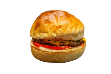 Cheeseburger with Tomato and Cheese
