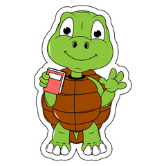 Cute turtle cartoon