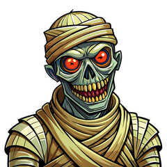 Fototapeta premium cartoon, illustration, vector, zombie, character, fun, art, animal, drawing, pirate, halloween, boy, warrior, clown, smile, child, hat, mummy, funny, monster, robot