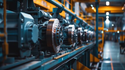 Fototapeta premium A generator manufacturing plant