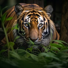 Obraz premium tiger wildlife in nature professional photography