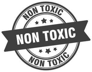 Fototapeta premium non toxic stamp. non toxic label on transparent background. round sign