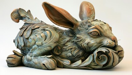 Traditional rabbit sculpture,