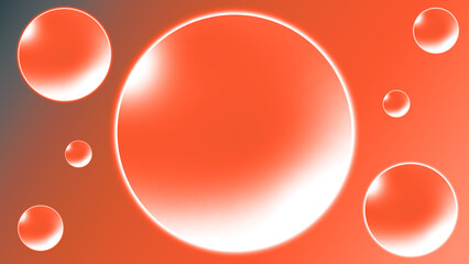 Water drops on gradient background bubble color concept graphic for illustration