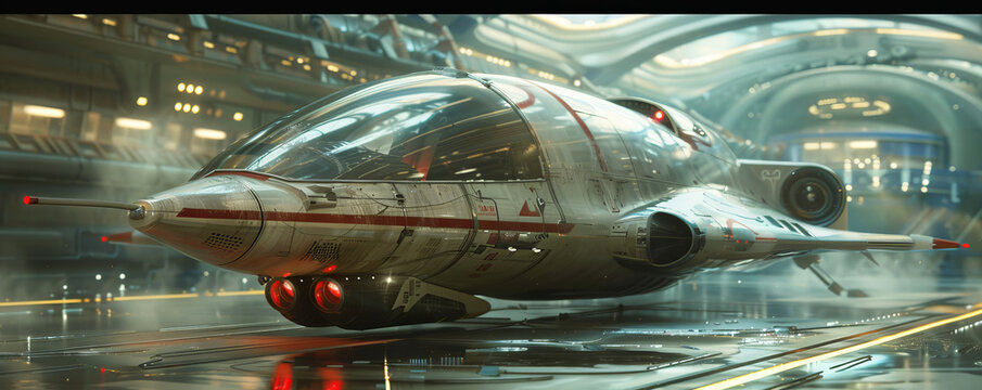 A futuristic mode of transportation.