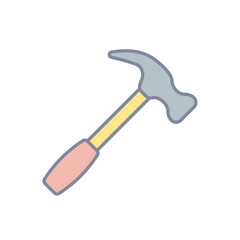 Hammer vector icon