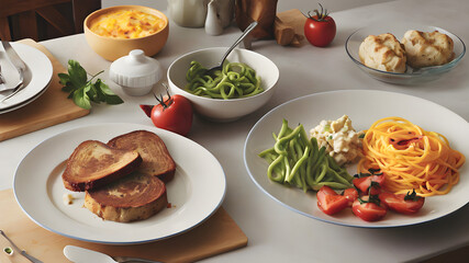 Create a visually appealing composition with your favorite dish.