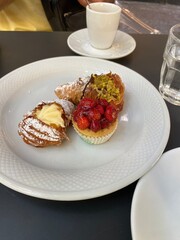 Naples speciality desserts on a plate 