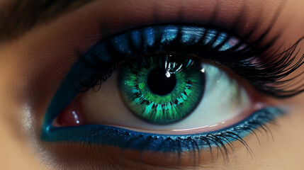 Fototapeta premium eye with makeup 
