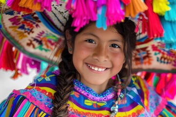Fototapeta premium Latina Peruvian girl person female human