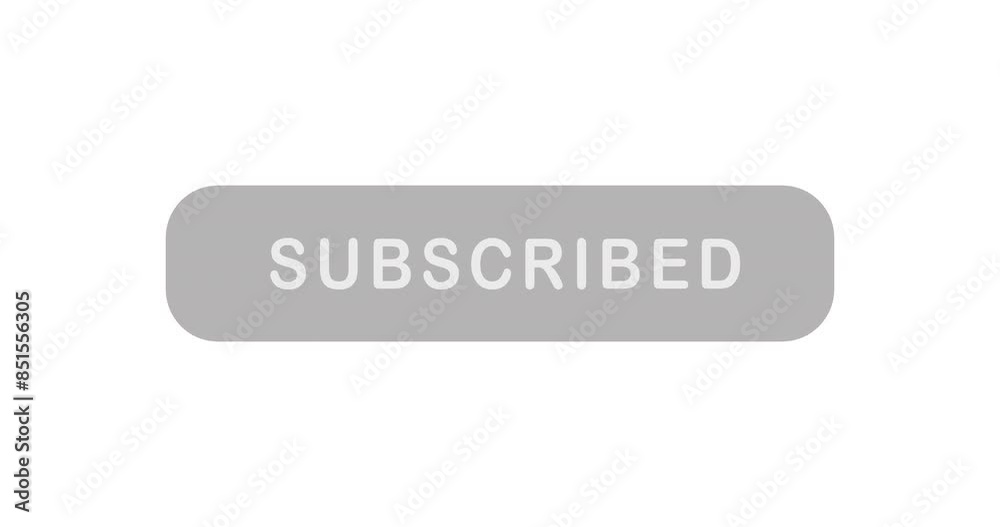 Poster Website, digital and icon on social media with click for subscribe button with technology by studio. Virtual, app and symbol for connectivity, channel or online community by white background.