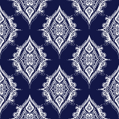 Seamless geometric patterns. Ethnic and tribal motives. Bohemian print for textiles, packaging, home decor. Grunge vintage texture. Vector illustration.