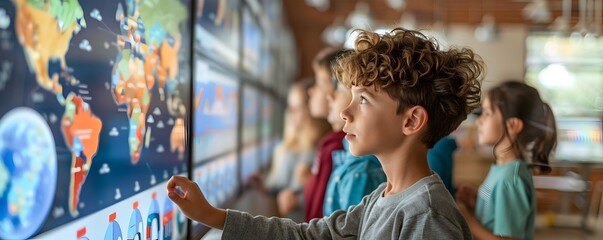 Children Exploring Renewable Energy Sources through Interactive Classroom Displays