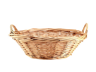 Fototapeta premium A basket is sitting on a white background