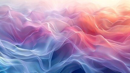 Fototapeta premium A symphony of pastel hues, blending seamlessly to create a soft and harmonious palette. Abstract Backgrounds Illustration, Minimalism,