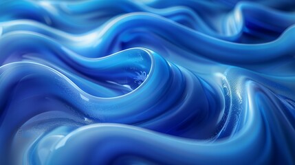 Obraz premium Dynamic swirls of cobalt and azure, reminiscent of the swirling currents of a vast ocean. Abstract Backgrounds Illustration, Minimalism,