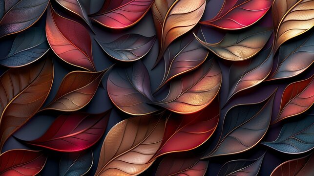 Intricate patterns in shades of burgundy and bronze, exuding an air of opulence and luxury. Abstract Backgrounds Illustration, Minimalism,