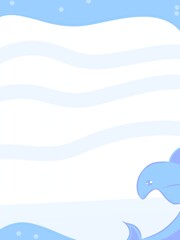 Fototapeta premium Dolphin Swimming In The Sea