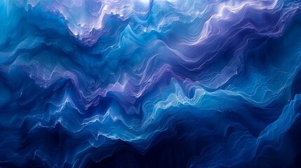 Obraz premium Dynamic swirls of indigo and sapphire, suggesting the ebb and flow of ocean currents. Abstract Backgrounds Illustration, Minimalism,