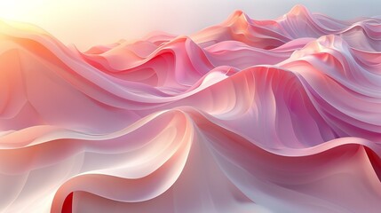 Obraz premium Subtle gradients of blush pink and peach, evoking a sense of softness and femininity. Abstract Backgrounds Illustration, Minimalism,
