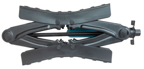 Scissor chock used on boats trailers and RVs.