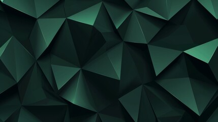 Obraz premium Abstract dark green_geometric background with_triangul