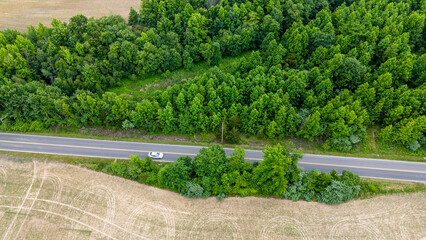 Drone of Epic Sunset in New Jersey Suburbs Homes 