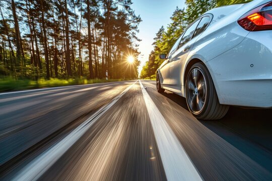 car driving exposure lights professional photography