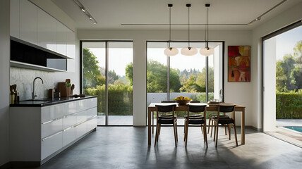 Fototapeta premium modern kitchen interior