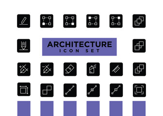 Architecture icon, Set of architecture design.